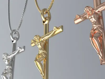 Crucifix Necklace  3D print model