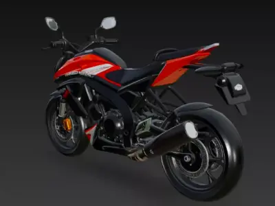 Sports super motorbike 3d model 3D model