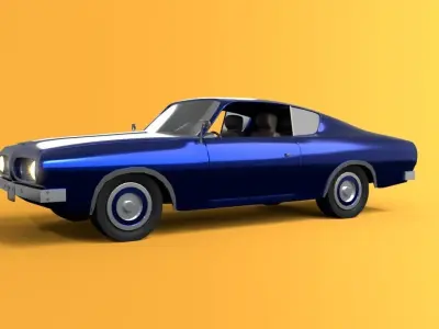 Plymouth barracuda 3D model