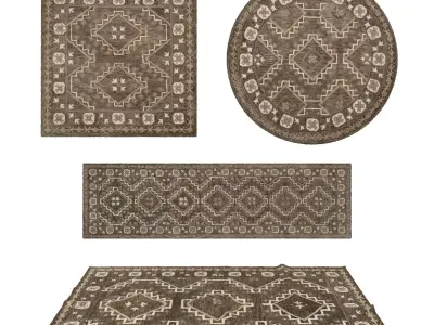 Rugs No 360 Low-poly 3D model