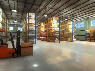 Warehouse Pack Low-poly 3D model