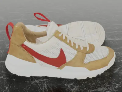 TOM SACHS X NIKE CRAFT YARD 2 3D SHOES Low-poly 3D model