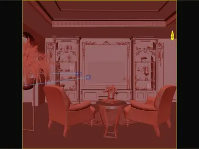 classic tv wall 2025  3D model