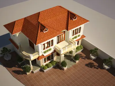 Modern Villa Detail 3D model 3D model