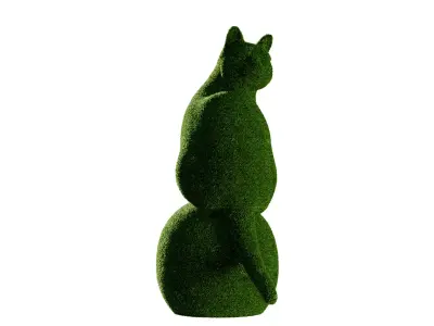 Cat Topiary 3D model