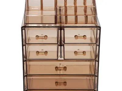 Makeup Cosmetic Organizer - 2 Colour 3D model