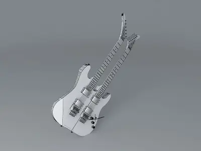 Kramer double trouble guitar Free 3D model