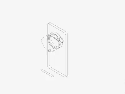 Wall Mixer Tap - Luxury - Green Low-poly 3D model
