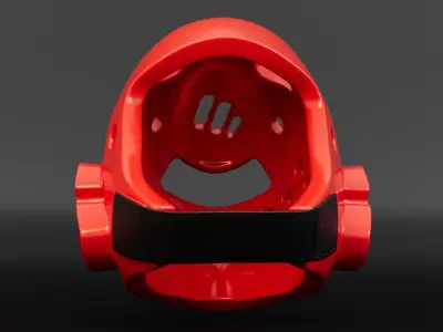 Taekwondo Helmet Free low-poly 3D model