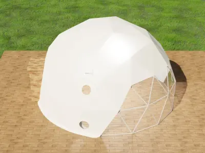 Geodesic dome 3D model