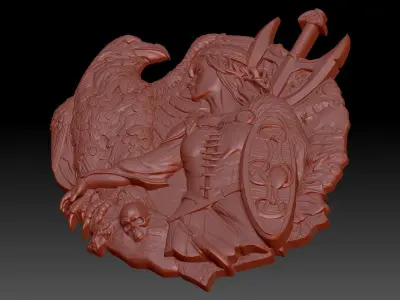 Viking Girl 3D print model