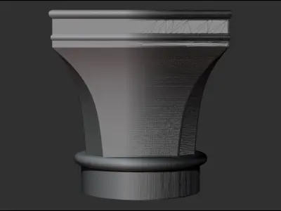 9 Romanic and Gothic capitals 3D model