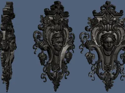 Reinassence decorative element 3D model