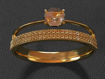  Jewelry  Golden  Ring 3D model