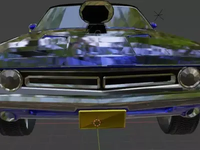 Dodge muscle car Free 3D model