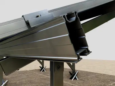 Lightweight Ground Solar Construction Type-1 3D model