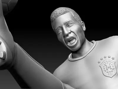 Pele Soccer Player 10 3D print model