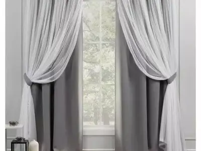 Curtains Low-poly 3D model
