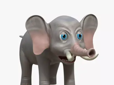 Cartoon elephant 3D model order