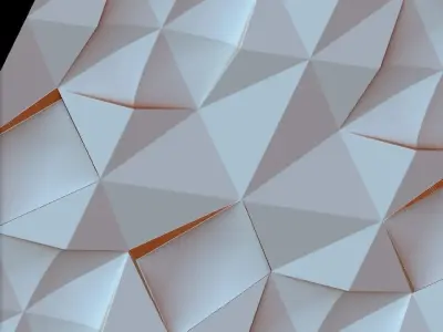 3D WALLPANEL triangular pattern 3D model