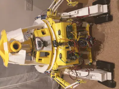 Printable full robot Astromech style 3D print model