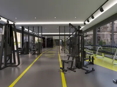 Gym Center 3D model