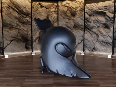 Owl Creature Figure Fan Art Toy  3D print model