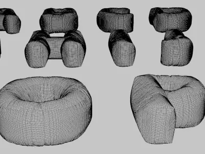 Chubby Balloon Alphabets 3D model