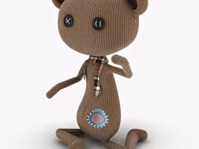 Bear - Puppet Low-poly 3D model