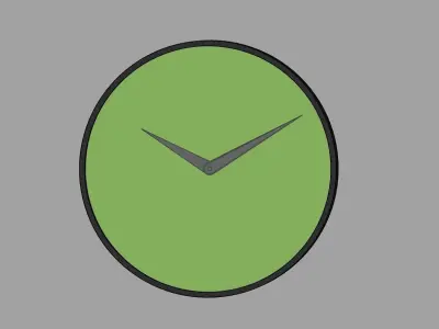 Realistic wall clocks 17-20 3D model