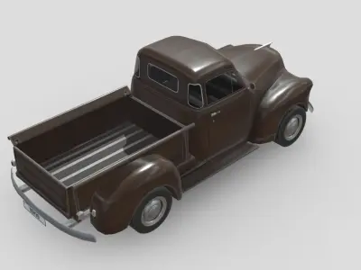 Chevrolet 3100 Pickup 1951 Low-poly 3D model