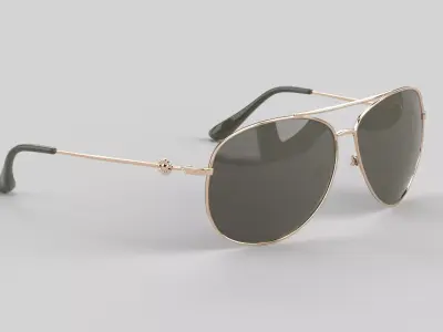 Carmel Eyewear Glasses Low-poly 3D model