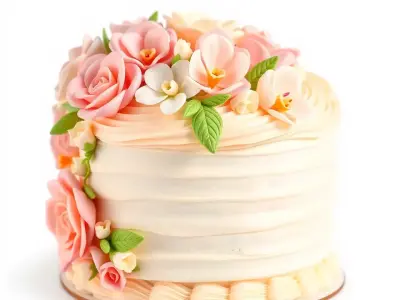 Floral Cake Design model pack Low-poly 3D model