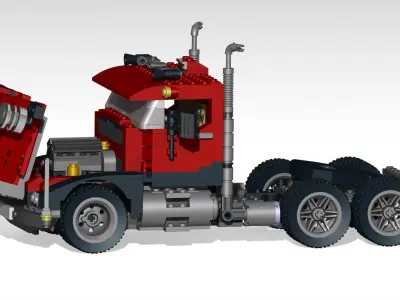 Lego Truck - Big Rig 4955 - CREATOR 3D model