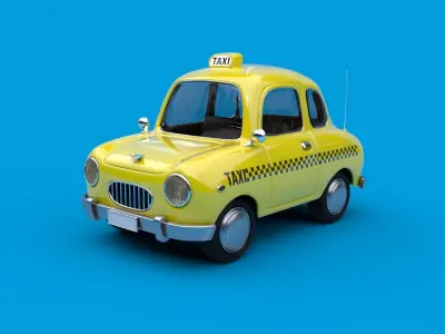 Cartoon Car Pack 3D model