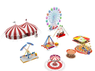 Amusement Park Equipment 3D model
