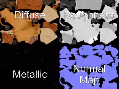 Explorer Outfit Character Model Pack Low-poly 3D model