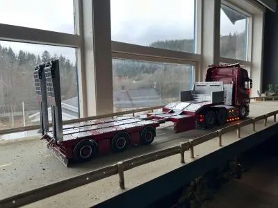 RC Equipment trailer  Extendable 3D print model