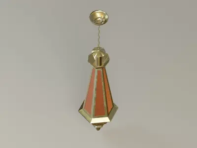 Arabian hanging lantern 3D model