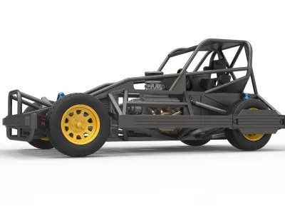 New Zealand Superstock car Base Version 2 Scale 1 to 25 3D print model