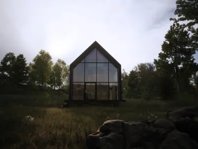  Barn House visualization twinmotion model 3D model