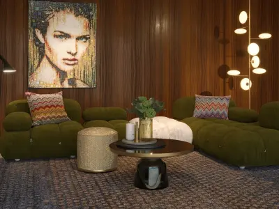 BB Italia Cameleonda scene 3D model