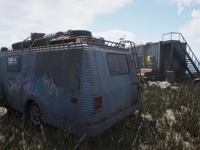 Post-Apocalyptic Camp 3D model