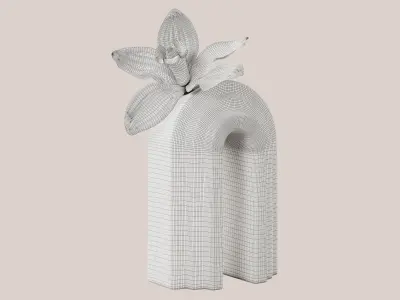 Cimbidum orchid flower 3D model