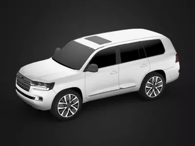 Toyota Land Cruiser Prado V8 Low-poly 3D model