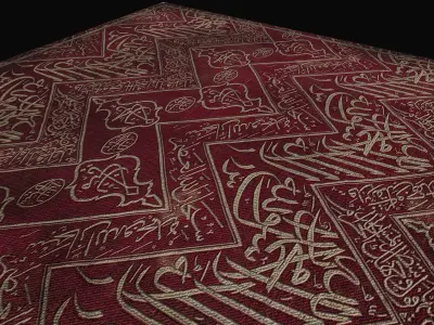 Arab Carpet Rug Low-poly 3D model
