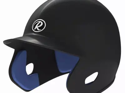 Baseball Batting Helmet 02 3D model