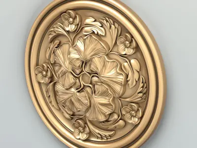 Round rosette 044 3D model