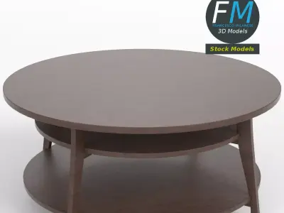 Circular side table 1 3D model