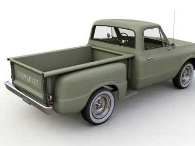 CHEVY C10 PICKUP STEPSIDE TRUCK 1968 3D model